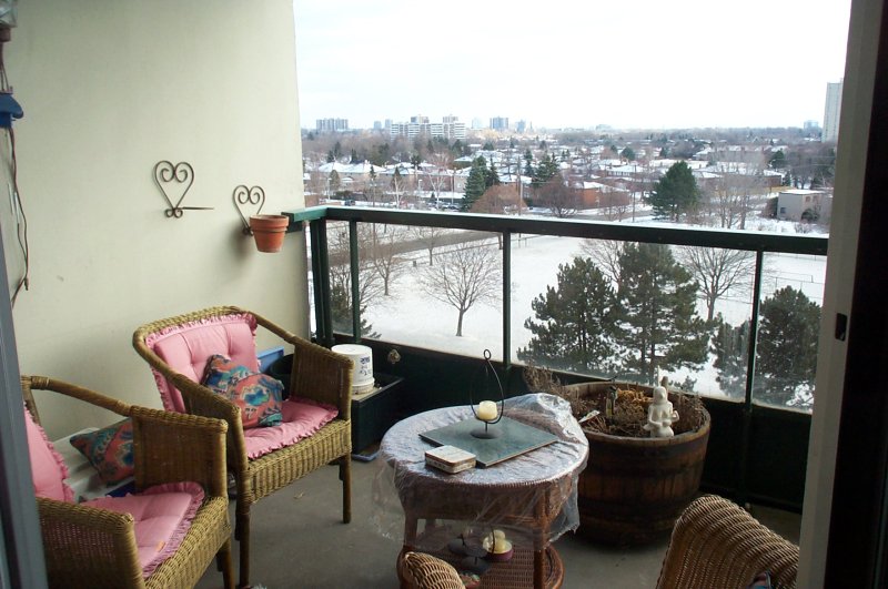 view from condominium balcony